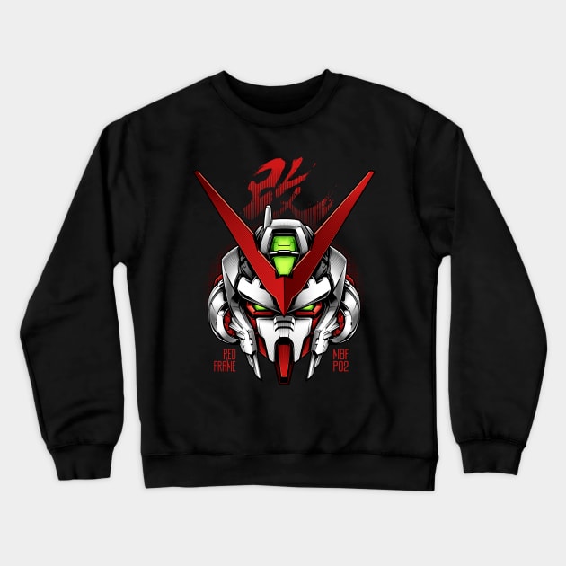 Red Frame Crewneck Sweatshirt by BlackoutBrother